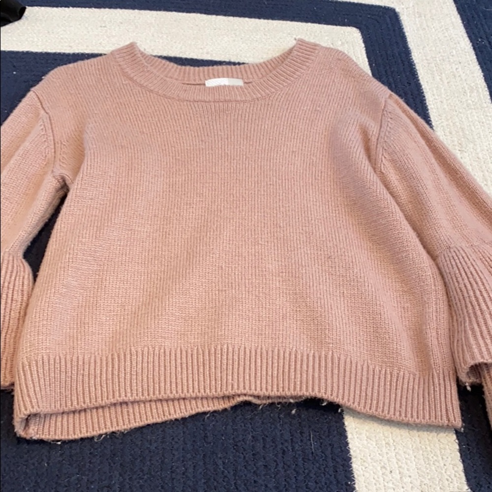 ruffle sleeve sweater
